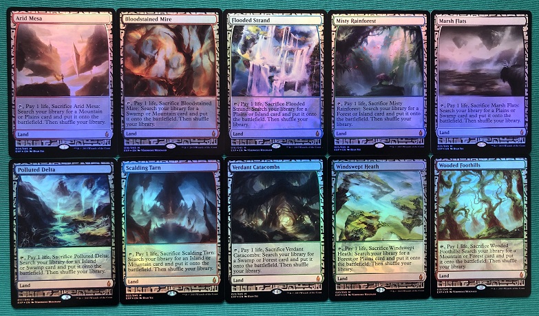 Fetch Land EXP FOIL (Totale 10 carte) Zendikar Expeditions